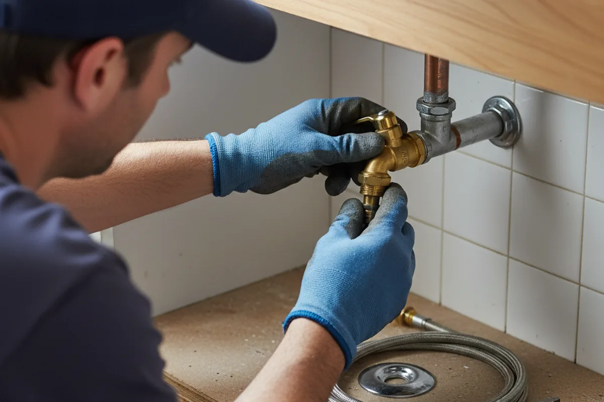 Shutoff valve and fitting work during Emergency Plumbing in Conyngham